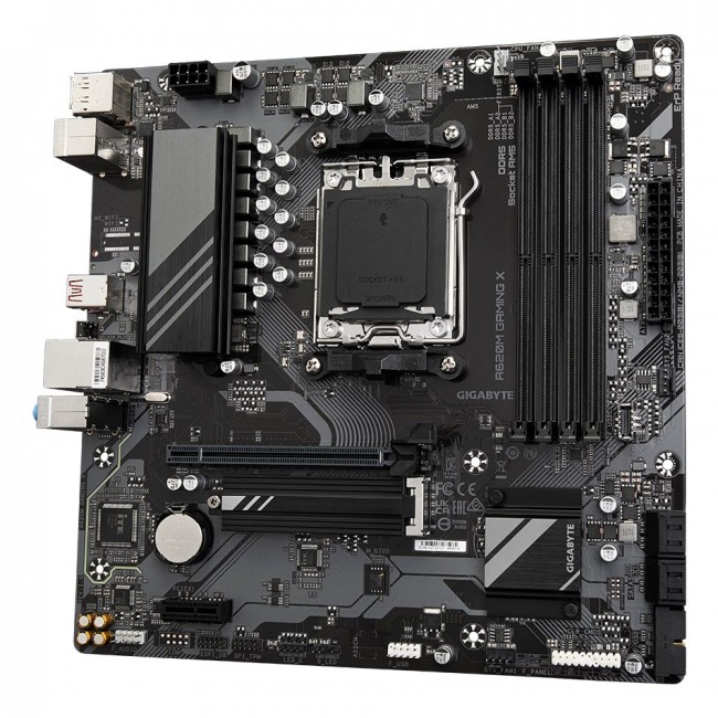 GIGABYTE A620M GAMING X Motherboard - Supports AMD Ryzen 8000 CPUs, 8+2+1 Phases Digital VRM, up to 8000MHz DDR5 (OC), 1xPCIe 4.0 M.2, GbE LAN, USB 3.2 Gen 2