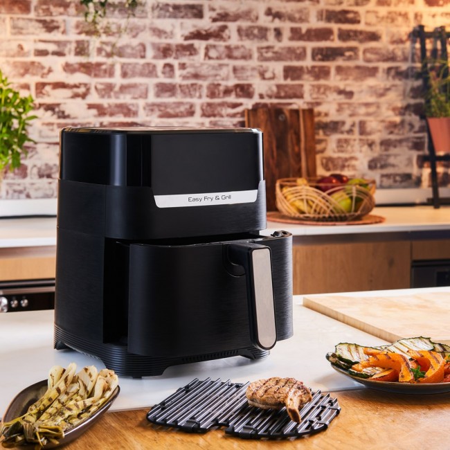 Tefal Easy Fry & Grill EY5058 Single 4.2 L Stand-alone 1550 W Hot air fryer Black Tefal Easy Fry & Grill EY5058 Single 4.2 L Stand-alone 1550 W Hot air fryer Black
