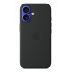 Apple iPhone 16 Silicone Case with MagSafe - Black Apple iPhone 16 Silicone Case with MagSafe - Black