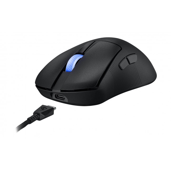 ASUS ROG Keris II Ace Wireless AimPoint Black mouse Gaming Right-hand RF Wireless + Bluetooth + USB Type-A Optical 42000 DPI
