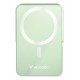 Verbatim Charge 'n' Go Magnetic Wireless Power Bank with stand - 10000 mAh Green