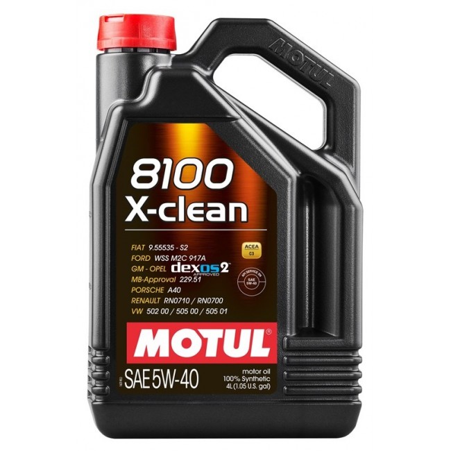 ENGINE OIL MOTUL 8100X-CLEAN 5W40 4L ENGINE OIL MOTUL 8100X-CLEAN 5W40 4L