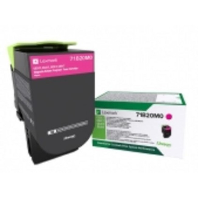 Lexmark 71B20M0 toner cartridge 1 pc(s) Original Magenta Lexmark 71B20M0 toner cartridge 1 pc(s) Original Magenta