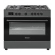 Ravanson KWGE-K90 Cheff Modern Black gas and electric cooker (black)