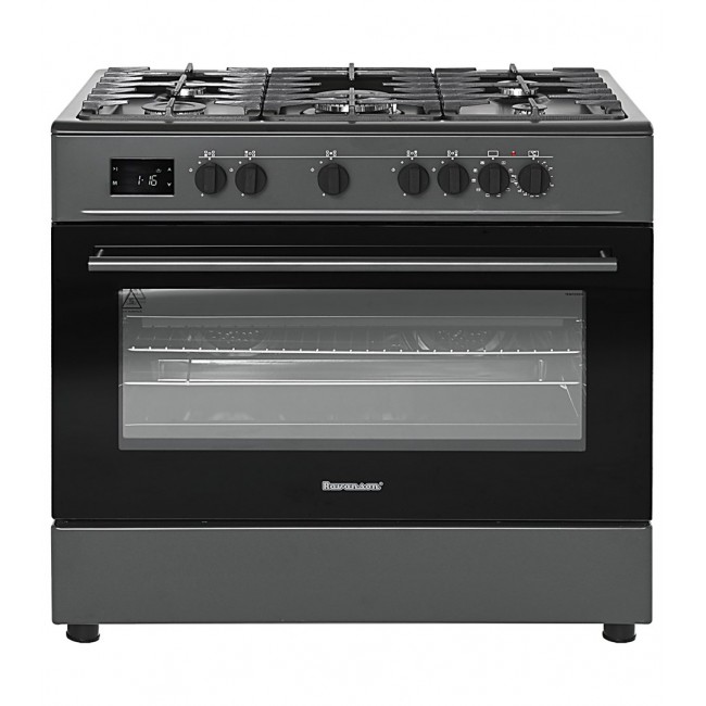 Ravanson KWGE-K90 Cheff Modern Black gas and electric cooker (black)