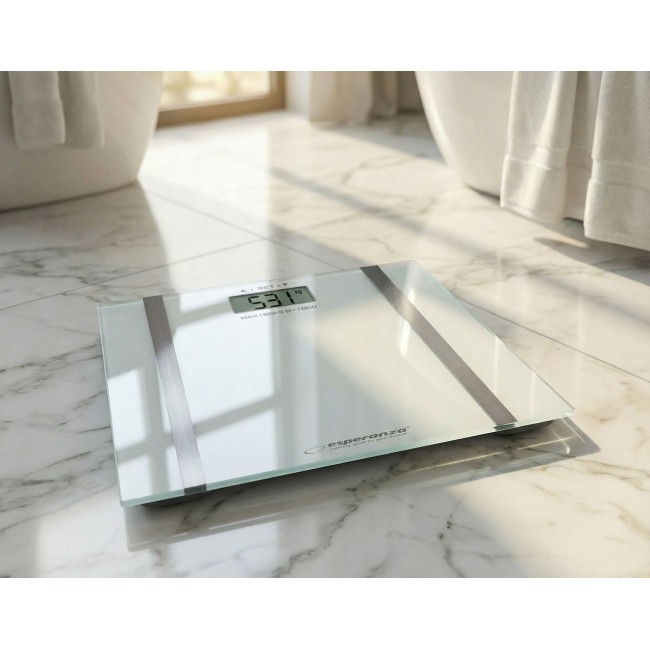 Esperanza EBS018W Samba Rectangle White Electronic personal scale Esperanza EBS018W Samba Rectangle White Electronic personal scale