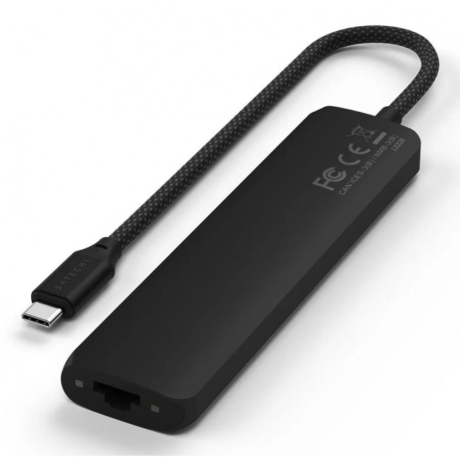 Satechi ST-P7SK interface hub USB Type-C 10000 Mbit/s Black Satechi ST-P7SK interface hub USB Type-C 10000 Mbit/s Black