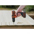 Black & Decker BDCDD12-QW drill Keyless Black, Orange