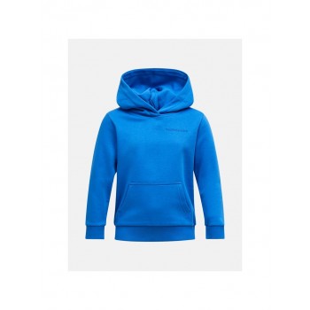 Bluza juniorska PEAK PERFORMANCE Jr Original Small Logo Hood kolor niebieski - 140