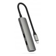 Satechi ST-P4SM interface hub USB Type-C 10000 Mbit/s Grey