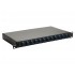 Equip 12-Port Fiber Optic Splice Box, SC Duplex, OS2, 1U, Equipped, Black