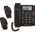 amplicomms BigTel 50 Alarm Plus Duo Analog telephone Caller ID Dark Grey