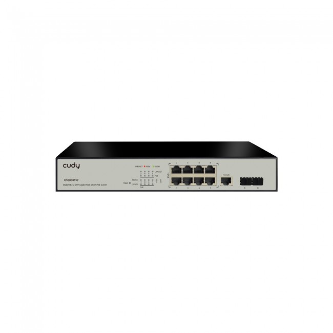 Cudy GS2008PS2 network switch Managed L2 Gigabit Ethernet (10/100/1000) Power over Ethernet (PoE) Black Cudy GS2008PS2 network switch Managed L2 Gigabit Ethernet (10/100/1000) Power over Ethernet (PoE) Black