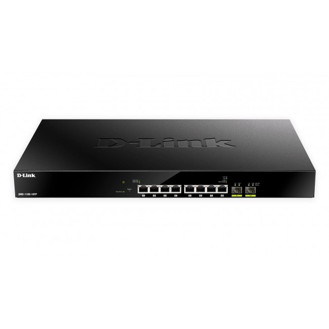 D-Link DMS-1100-10TP network switch Managed L2 2.5G Ethernet (100/1000/2500) Power over Ethernet (PoE) 1U Black D-Link DMS-1100-10TP network switch Managed L2 2.5G Ethernet (100/1000/2500) Power over Ethernet (PoE) 1U Black