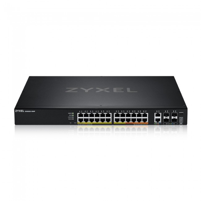 Zyxel XGS2220-30HP Managed L3 Gigabit Ethernet (10/100/1000) Power over Ethernet (PoE) Black Zyxel XGS2220-30HP Managed L3 Gigabit Ethernet (10/100/1000) Power over Ethernet (PoE) Black