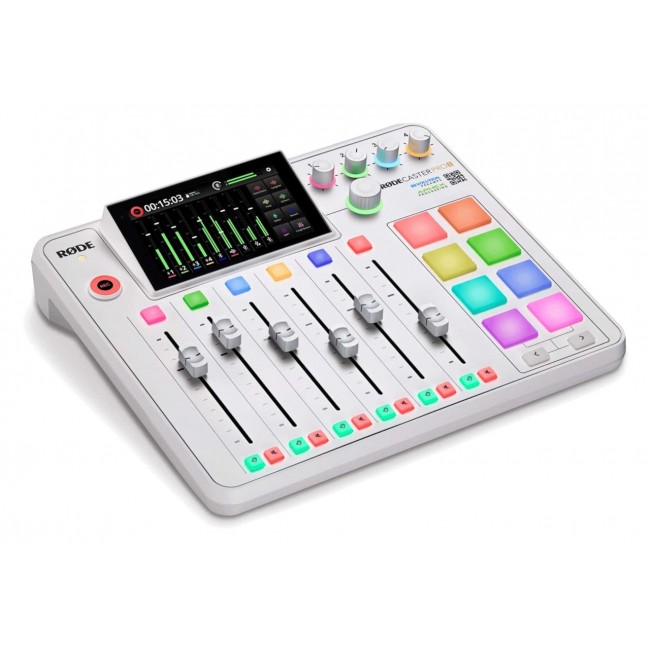 R DE RODECaster Pro II White - podcast production studio, white R DE RODECaster Pro II White - podcast production studio, white