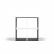 MALAX 2X2 SHELVING UNIT, ANTHRACITE/WHITE MALAX 2X2 SHELVING UNIT, ANTHRACITE/WHITE