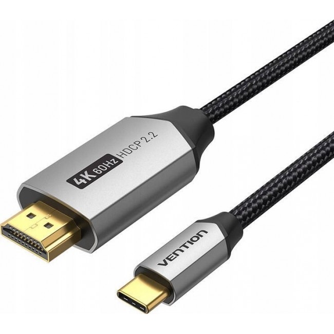 Vention USB-C to HDMI cable 4K@60Hz braided 2m GREY