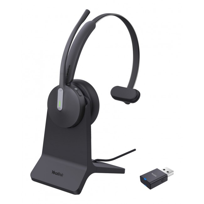 Yealink WH64 Hybird Mono with Charging Stand Teams Headset Yealink WH64 Hybird Mono with Charging Stand Teams Headset