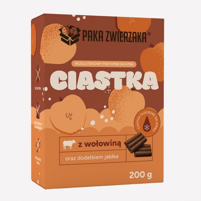 PAKA ZWIERZAKA Beef with apple dog treat 200g