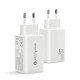 Charger GaN 1 x USB, 2 x USB-C Quick Charge 4+ 65W white Charger GaN 1 x USB, 2 x USB-C Quick Charge 4+ 65W white
