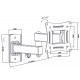 Blow TV mount 10-27'' Black