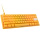 Ducky One 3 Yellow Mini Gaming Tastatur RGB LED - MX-Clear US keyboard USB US English