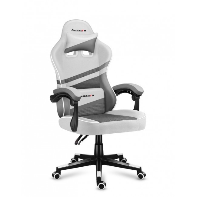 Huzaro FORCE 4.4 PC gaming chair Bucket (cradle) seat Grey, White