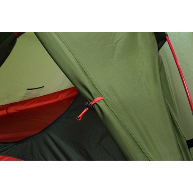 High Peak Woodpecker 3 3 person(s) Green, Red Dome/Igloo tent