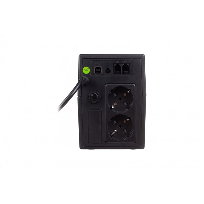 Digitus DN-170064-LCD uninterruptible power supply (UPS) Line-Interactive 0.8 kVA 480 W 2 AC outlet(s)