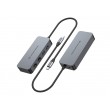 Conceptronic ABBY24G USB-C to Dual-Port Gigabit Network Adapter with 2-Port USB Hub