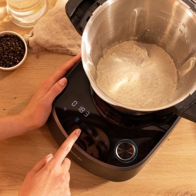 Cecotec 04341 food processor 1600 W 3.3 L Black, Stainless steel Built-in scales