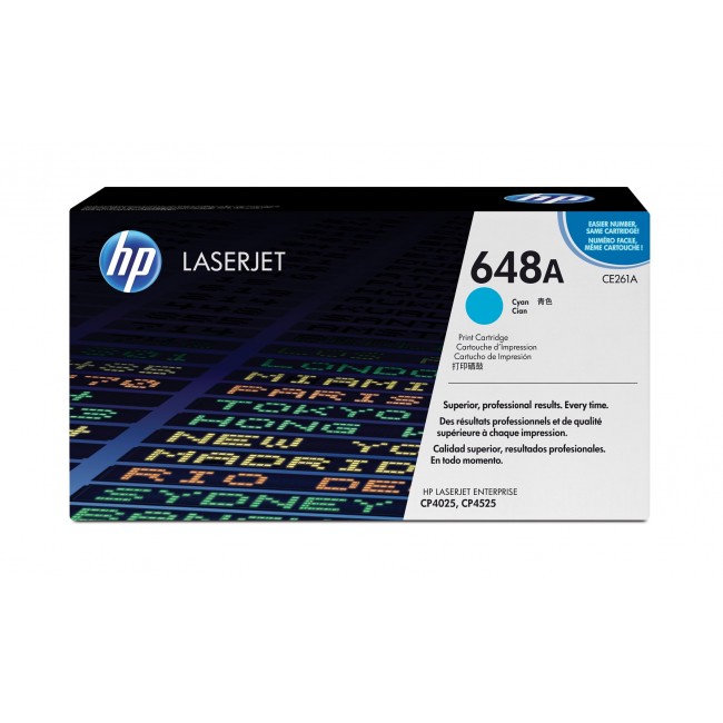 HP 648A Cyan Original LaserJet Toner Cartridge