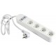Gembird TSL-PS-S4U-01-W Smart power strip 4 AC outlet(s) Type E 1.5 m 3 3880 W White