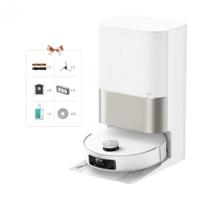 Dreame X50 Ultra 0.395 L Combi Black, Stainless steel, White