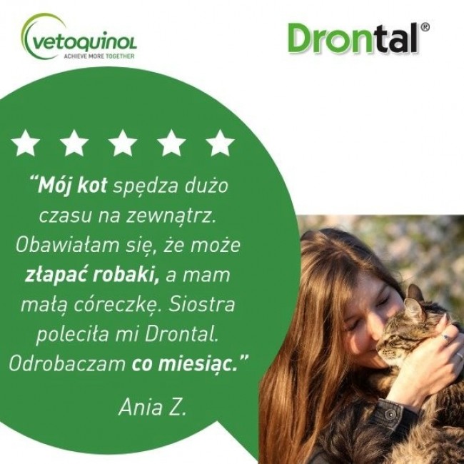 VETOQUINOL Drontal - anti-parasite tablets for cats - 2 pcs.