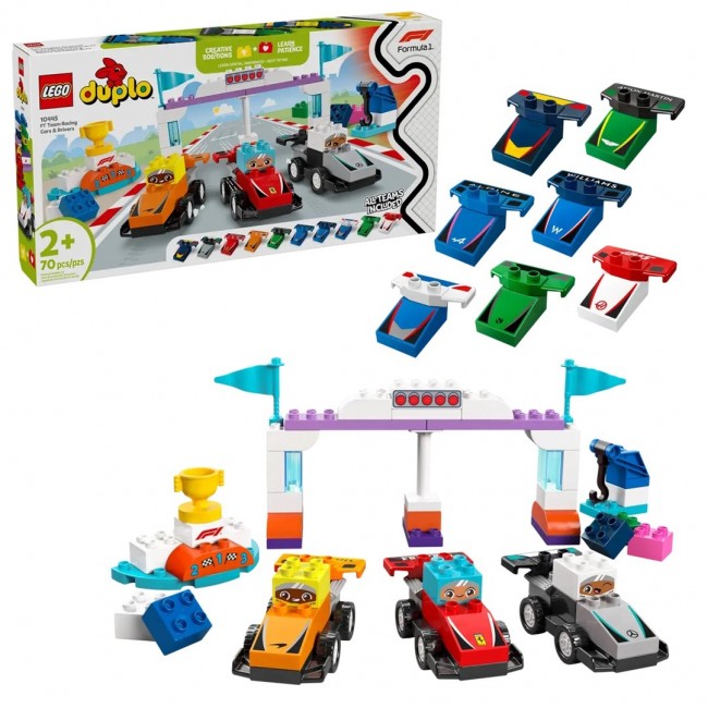 LEGO DUPLO 10445 F1 Team Race Cars & Drivers LEGO DUPLO 10445 F1 Team Race Cars & Drivers