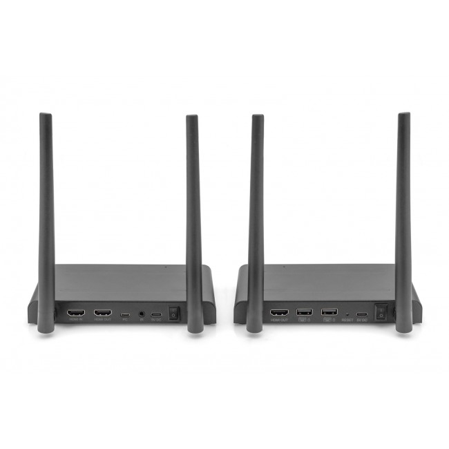 Digitus 4K Wireless HDMI KVM Extender Set, 150 m