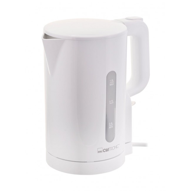 Clatronic WK 3834 electric kettle 1 L 900 W White Clatronic WK 3834 electric kettle 1 L 900 W White
