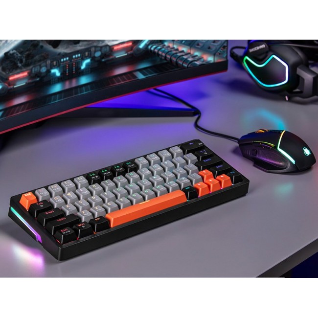 Tracer TRAKLA47297 keyboard Gaming USB + RF Wireless + Bluetooth QWERTY English Grey