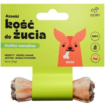 AZANKI Bone with Insects and Flaxseed MINI Dog Treat 10 cm