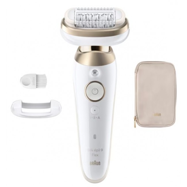 Braun Silk- pil 9 Silk pil 9 Flex 40 tweezers Gold, White