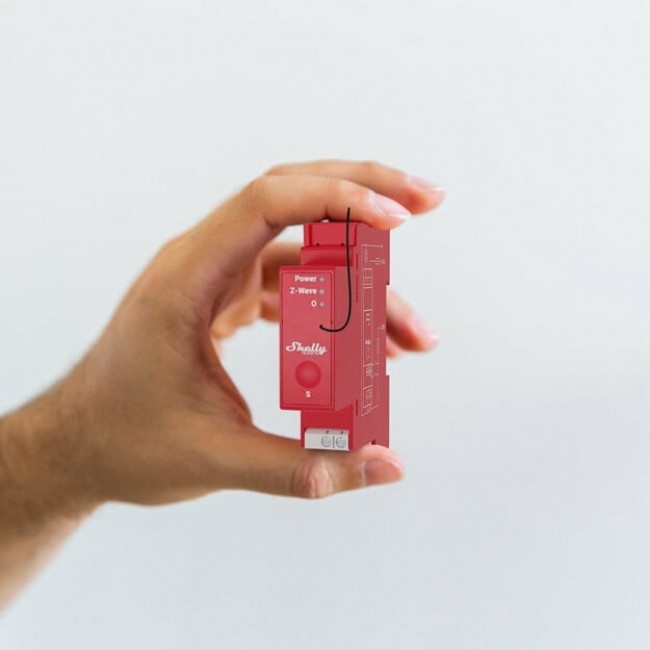 Shelly Qubino Wave PRO 1PM electrical relay Red Shelly Qubino Wave PRO 1PM electrical relay Red