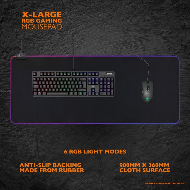 Deltaco Gaming GAM-079 mouse pad Gaming mouse pad Black