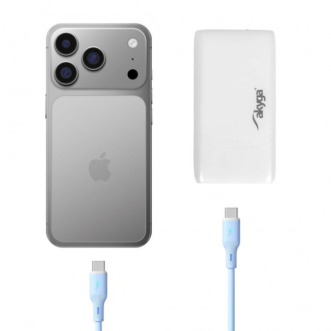 Akyga USB-A + USB-C charger AK-CH-31
