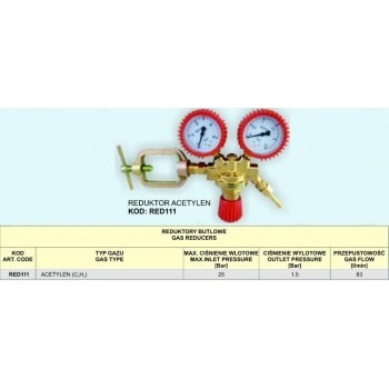 REDUCER ACETHYLENE RED111 .