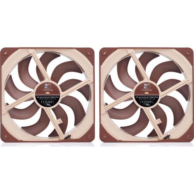 Noctua 140mm NF-A14x25 G2 PWM Sx2 PP - dual fan set