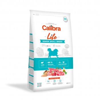 CALIBRA Dog Life Senior Small Breed Lamb - dry dog food - 1,5kg