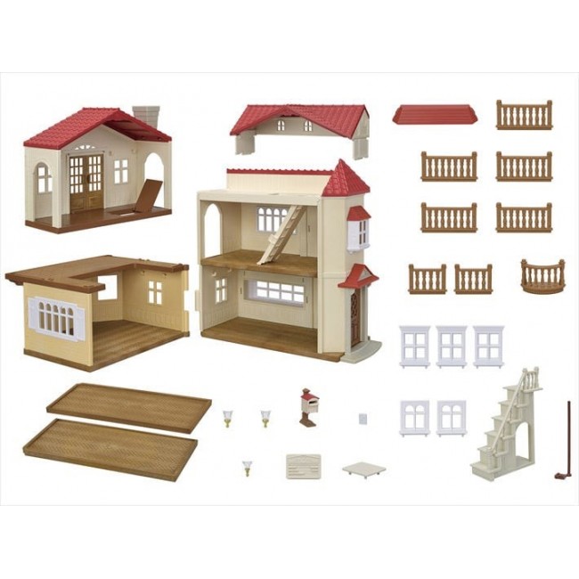Sylvanian Families City Cottage with Secret Attic Room 5708 p2 Sylvanian Families City Cottage with Secret Attic Room 5708 p2