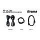 iiyama ProLite 21.5 IPS 3-side borderless monitor with USB hub, 100Hz refresh rate and height-adjustable stand